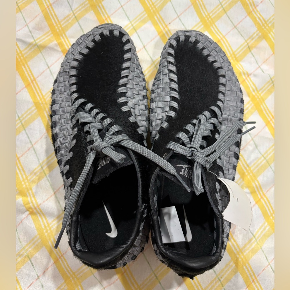 Nike Air Footscape Woven Black Smoke Grey Womens Sports Sneaker FB1959-001